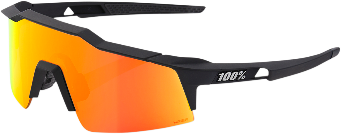 Speedcraft XS Sunglasses - Black - Red Mirror