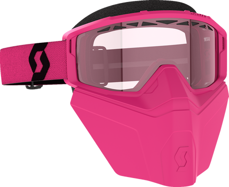 Primal Safari Facemask Snow Goggle - Pink/Pink - Dual Lens - Rose