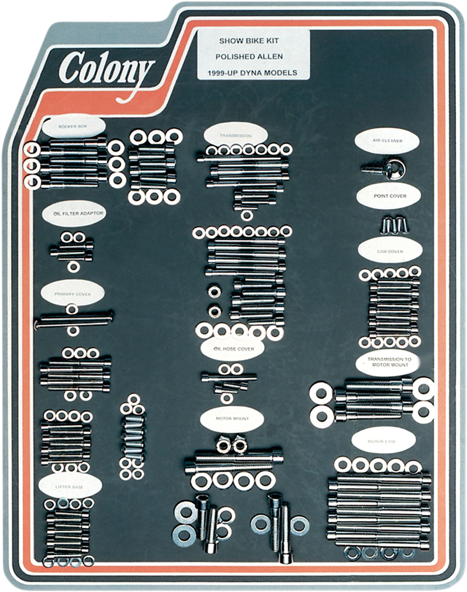 Bolt Kit - Motor Transmission - Polished - FLT 1999 - 2006