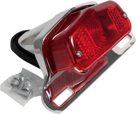 Taillight - Chrome Bracket - Red Lens