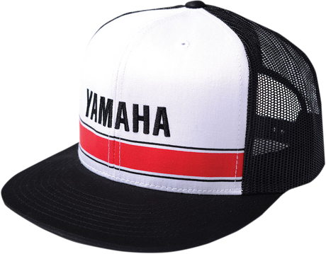 Yamaha Vintage Snapback Hat - White/Black