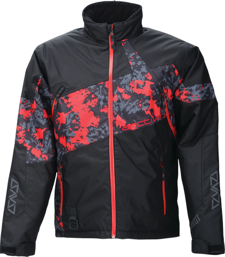 Pivot 7 Jacket - Camo Black/Red - 3XL