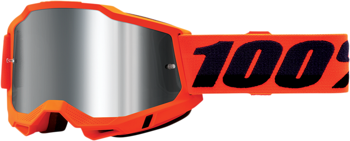 Accuri 2 Goggles - Neon Orange - Silver Mirror