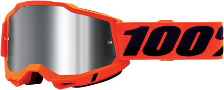 Accuri 2 Goggles - Neon Orange - Silver Mirror