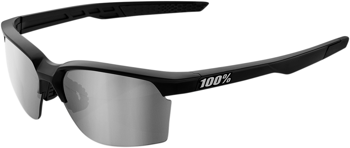 Sportcoupe Sunglasses - Black - Silver Mirror