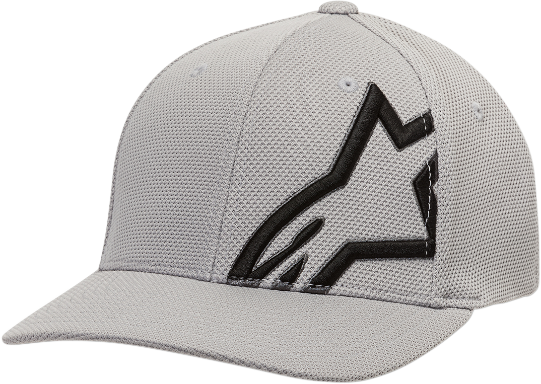 Corporate Stretch Mesh Hat - Silver/Black - Small/Medium