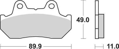 LS Brake Pads - Honda - 542LS 1977 - 2000