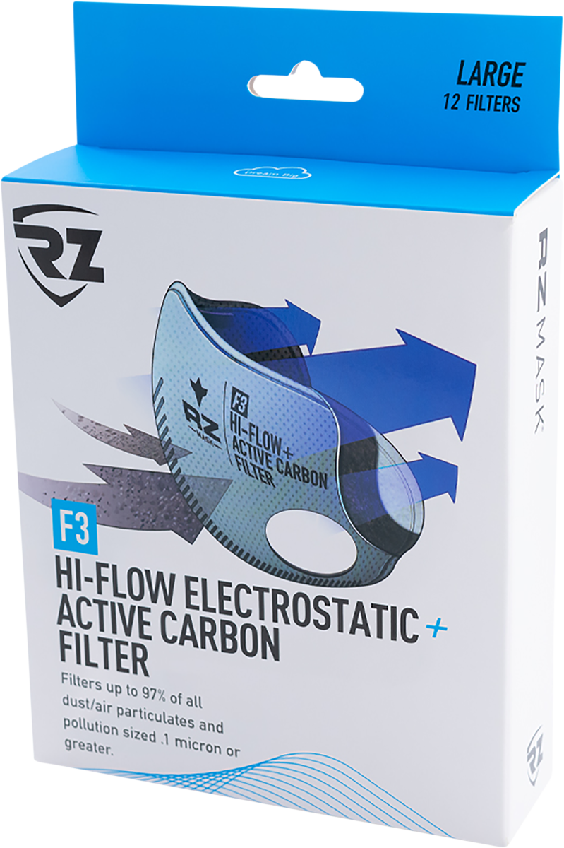 F3 Mask Filter - High Flow - 12 Pack - Large