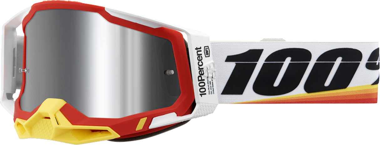 Racecraft 2 Goggles - Arsham Red - Silver Flash Mirror