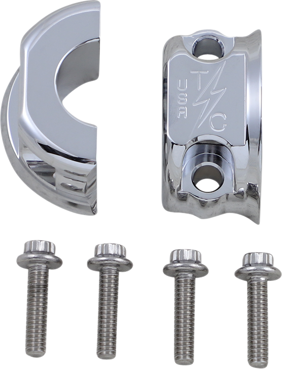 Perch Clamps - Clutch/Brake - Chrome 1987 - 2017