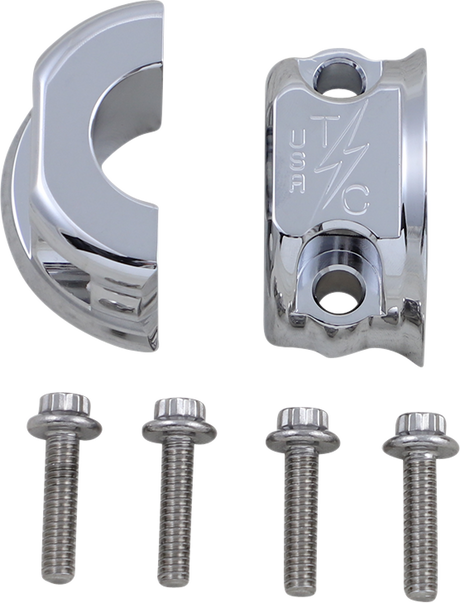 Perch Clamps - Clutch/Brake - Chrome 1987 - 2017