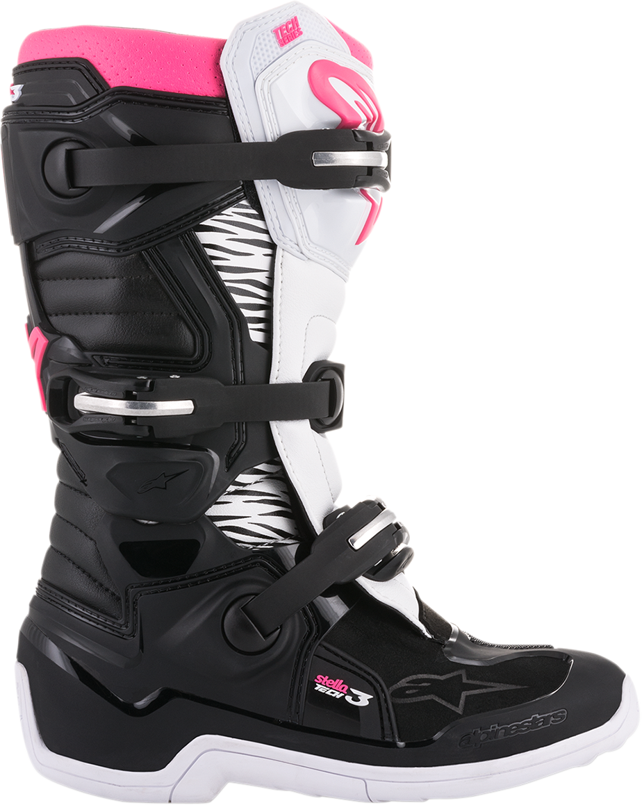 Stella Tech 3 Boots - Black/White/Pink - US 6