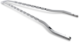 Twisted Sticks Sissy Bar - Chrome - 30\"