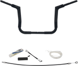 Handlebar Kit - Flat Top - 12\" - Black 2008 - 2013