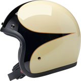 Bonanza Helmet - Gloss Vintage White/Black Scallop - Large