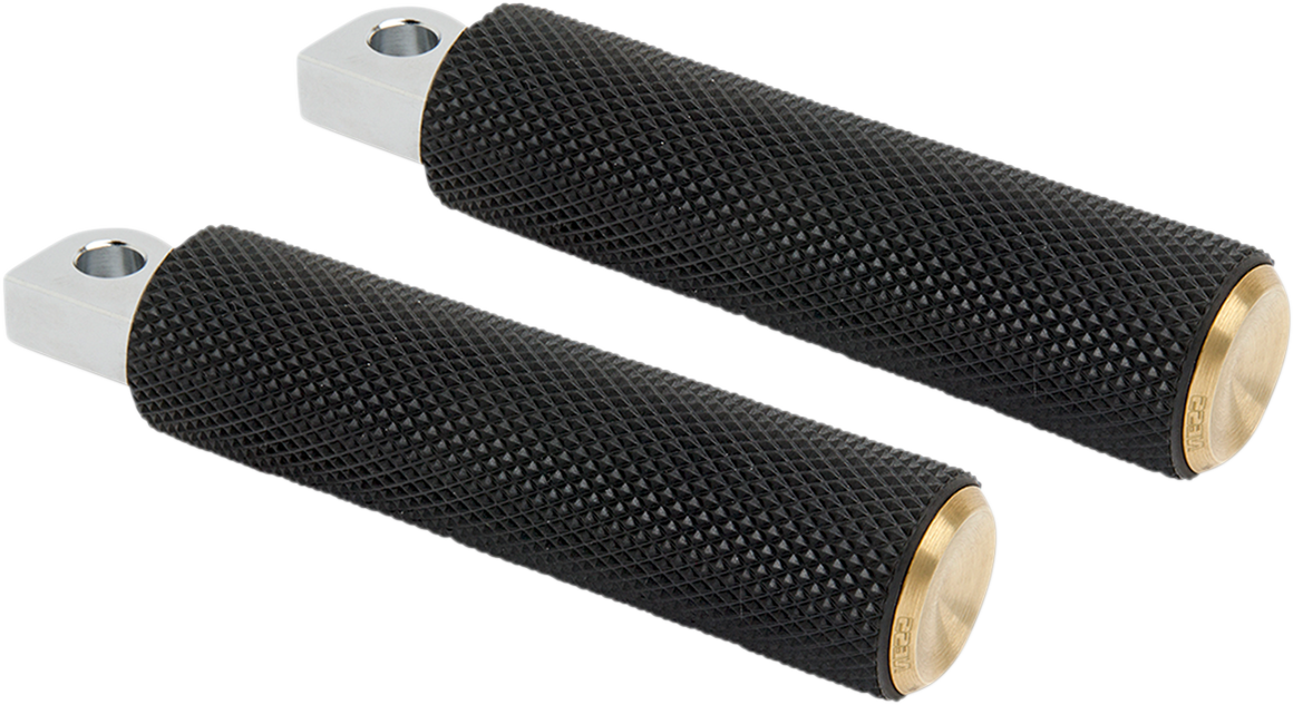 Passenger Knurled Footpegs - Brass - FLDE 2018 - 2020