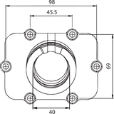 Carburetor Mounting Flange - Ski-Doo 2005 - 2009