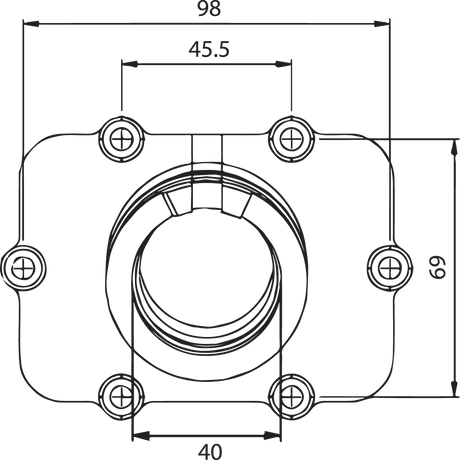 Carburetor Mounting Flange - Ski-Doo 2005 - 2009