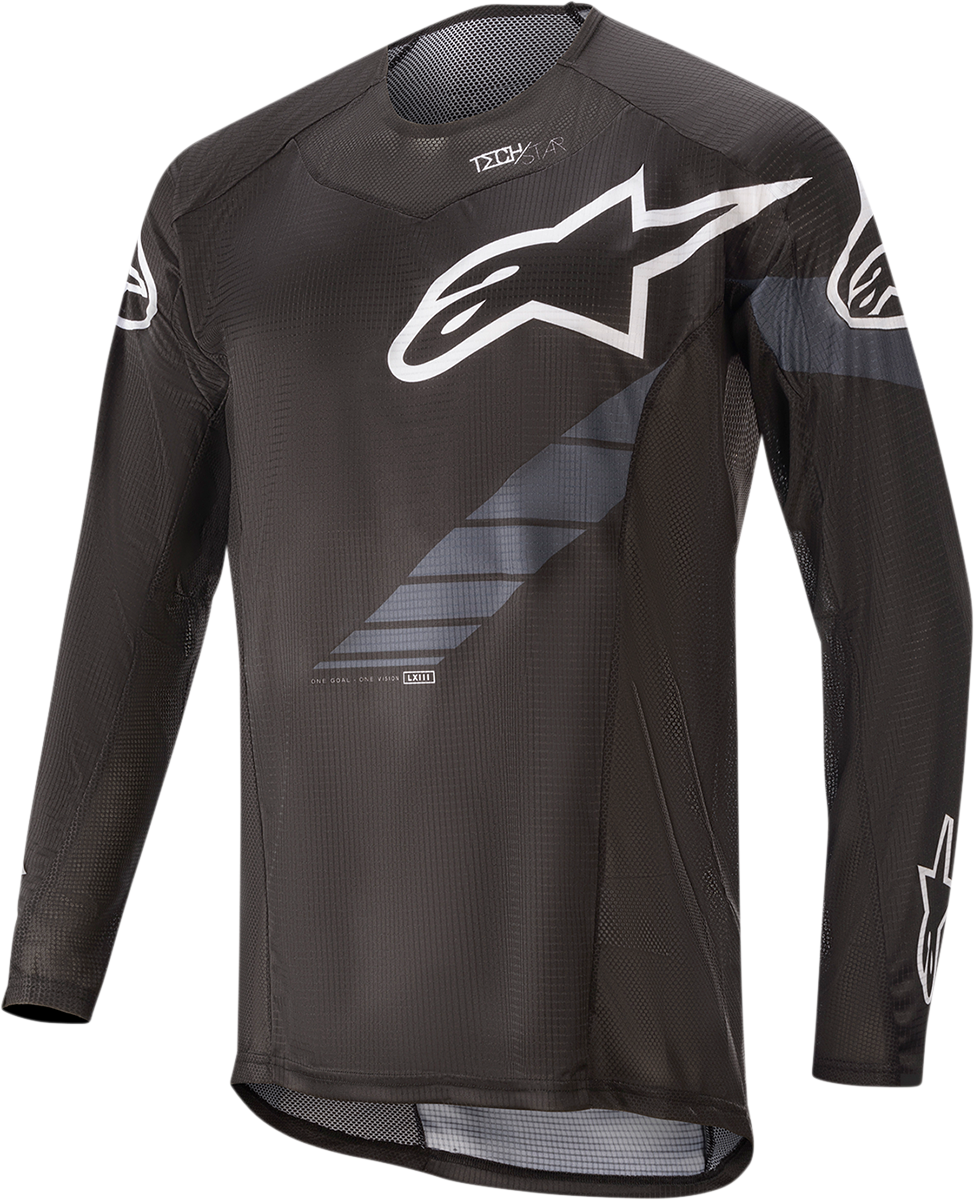 Techstar Long-Sleeve Jersey - Black/Gray - Medium