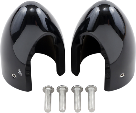 Fork Bullets/Axle Nut Covers - Black 1987 - 2015