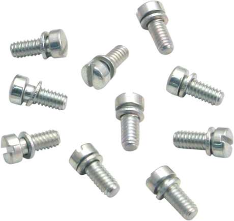 Slotted Round Head Screws - 10-Pack