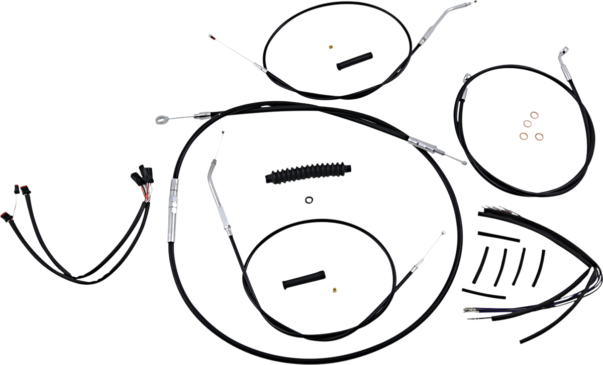 Control Cable Kit - XR - Black/Chrome 2014 - 2022