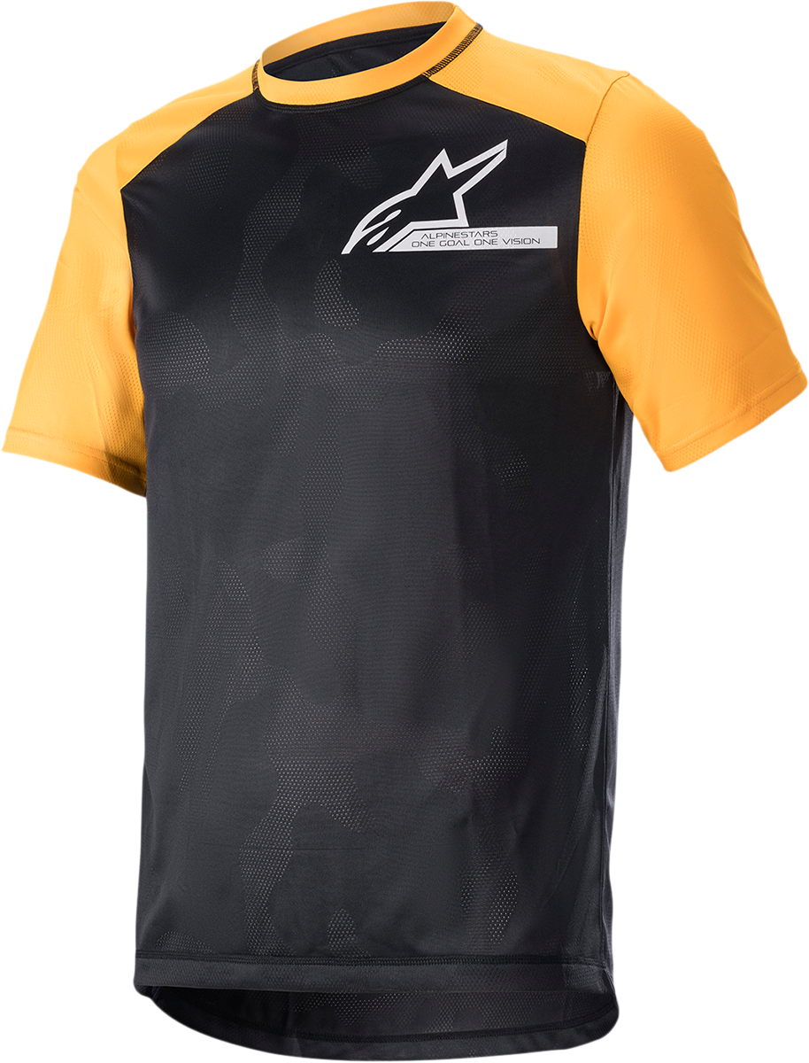 Alps 4.0 V2 Jersey - Short-Sleeve - Black/Orange/White - Large