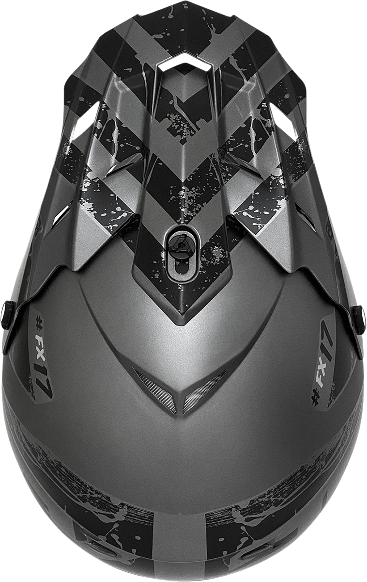 FX-17Y Helmet - Attack - Frost Gray/Matte Black - Medium