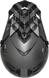 FX-17Y Helmet - Attack - Frost Gray/Matte Black - Medium