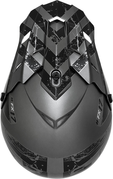 FX-17Y Helmet - Attack - Frost Gray/Matte Black - Medium