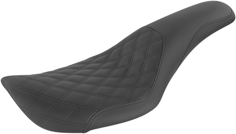 Profiler Seat - Front Lattice/Rear Smooth - Black - FXDWG 1996 - 2003