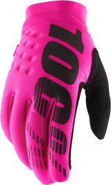 Brisker Gloves - Neon Pink - Medium