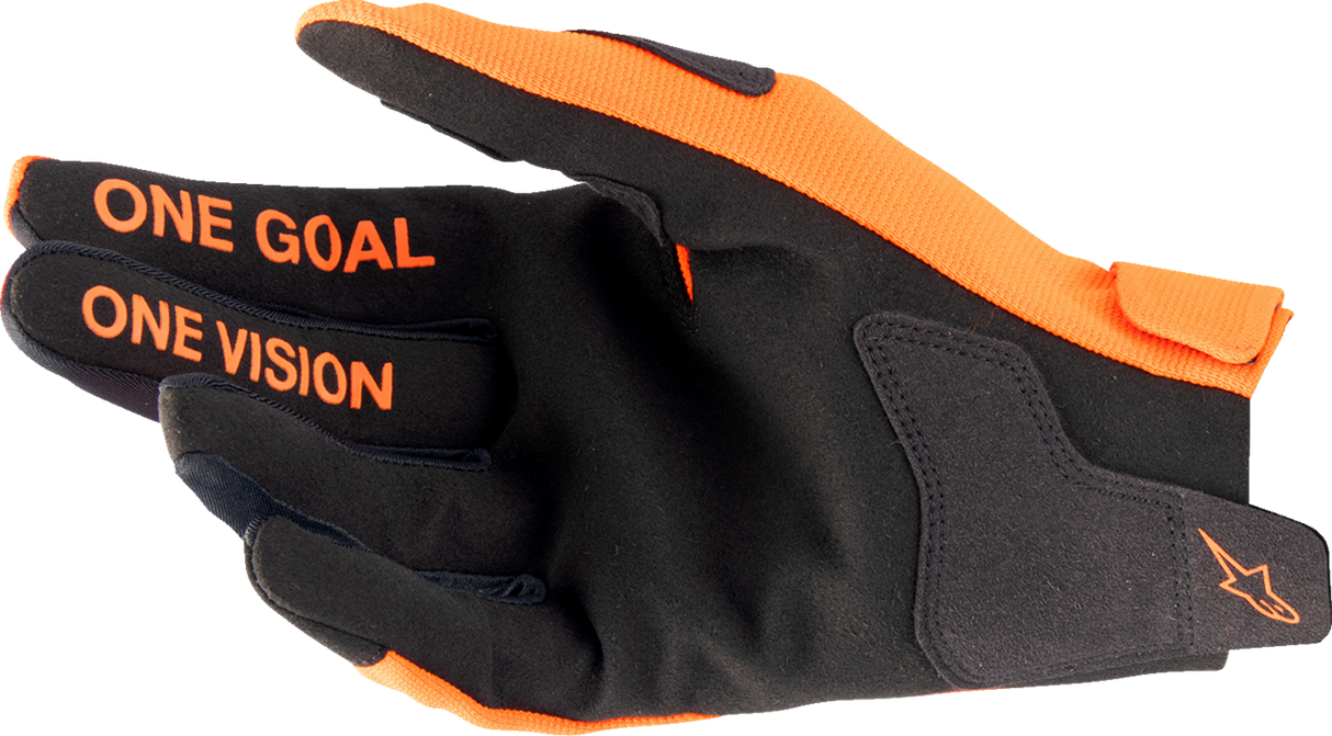 Radar Gloves - Hot Orange/Black - Large