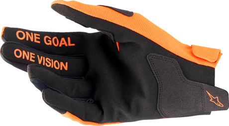 Radar Gloves - Hot Orange/Black - Large