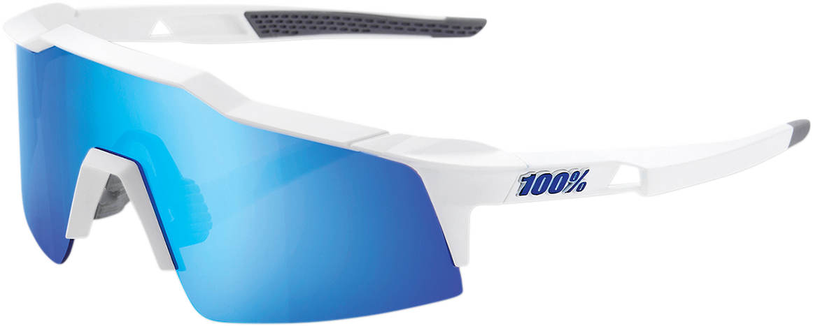 Speedcraft XS Sunglasses - White - Blue Mirror