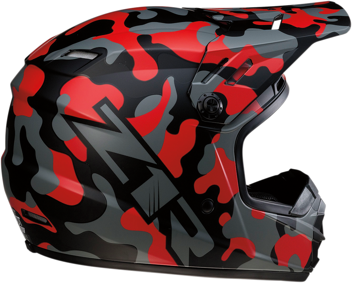 Youth Rise Helmet - Camo - Red - Small