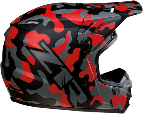 Youth Rise Helmet - Camo - Red - Small