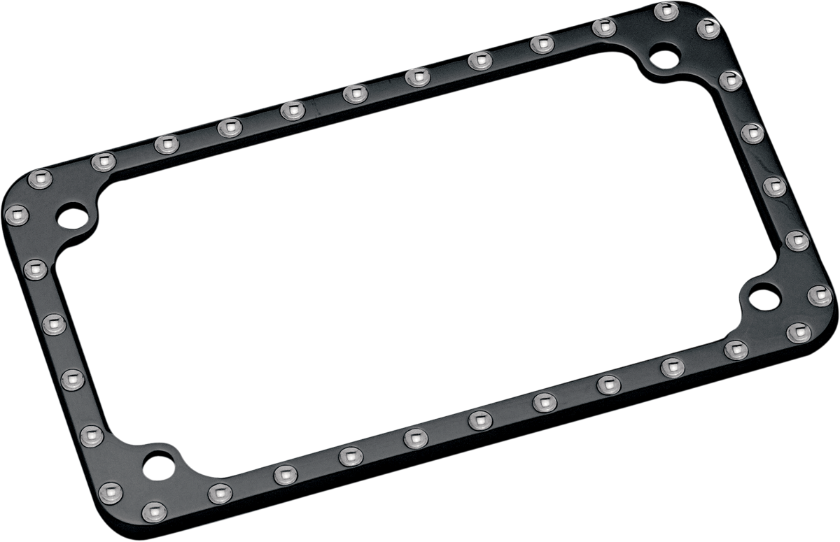 License Plate Frame - Machined Diamond-Edge - Black