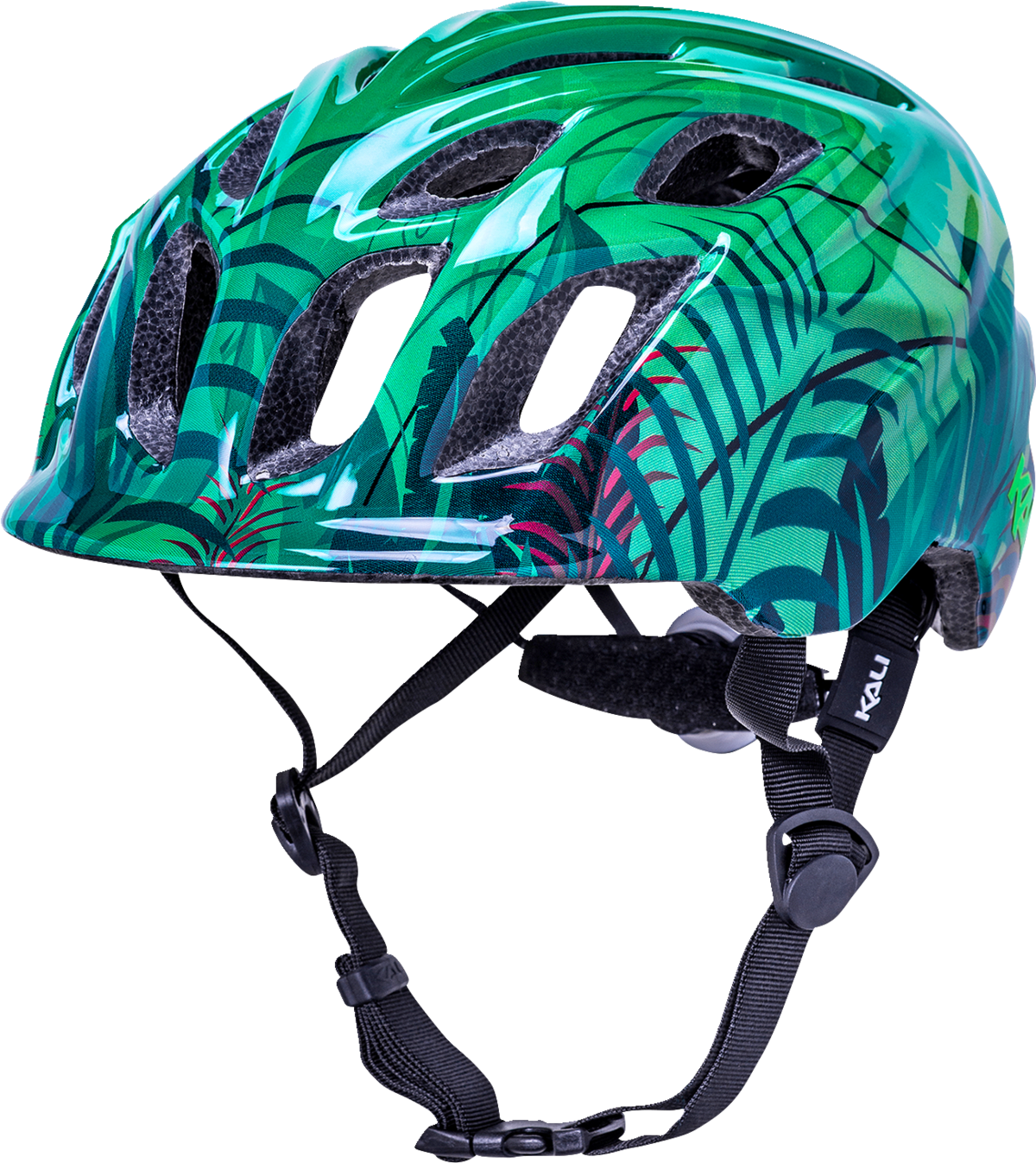 Child Chakra Lighted Helmet - Jungle - Gloss Green - Small