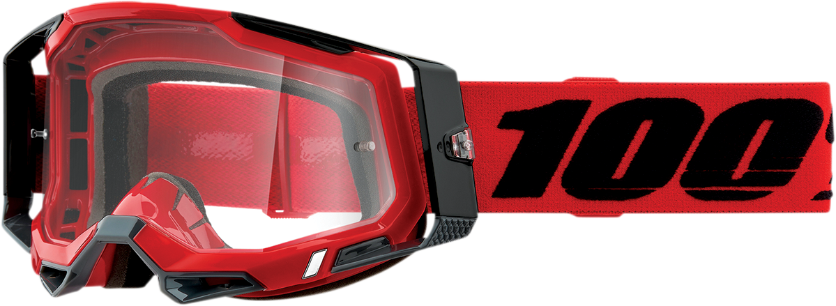 Racecraft 2 Goggles - Red - Clear