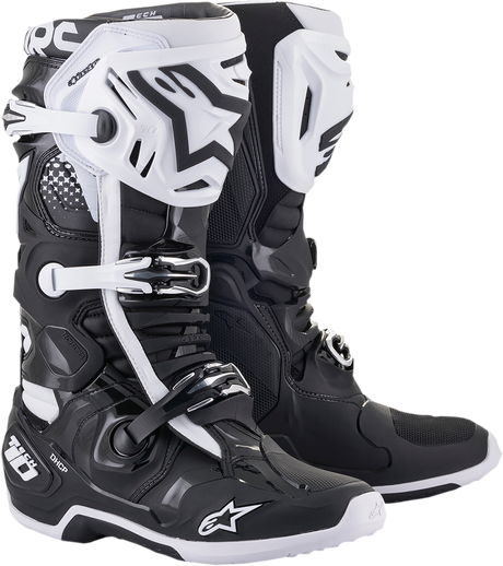 Tech 10 Boots - Black/White - US 7