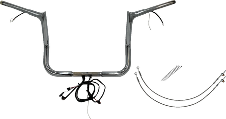 Handlebar Kit - Pointed Top - 12\" - Chrome 2016 - 2020