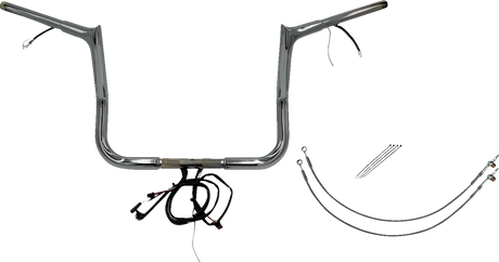 Handlebar Kit - Pointed Top - 12\" - Chrome 2014 - 2015