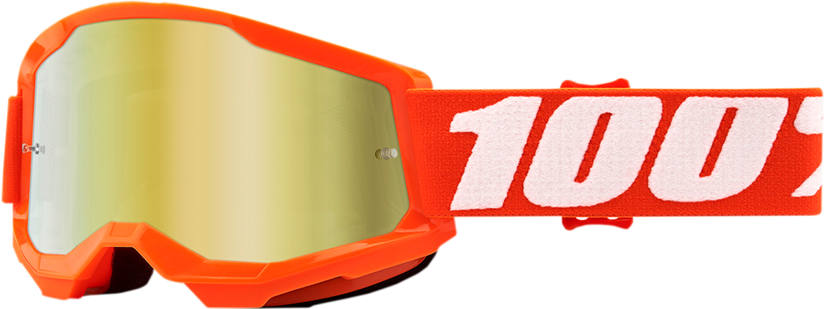 Youth Strata 2 Goggles - Orange - Gold Mirror