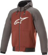 Chrome Hoodie - Gray/Burnt Orange - XL