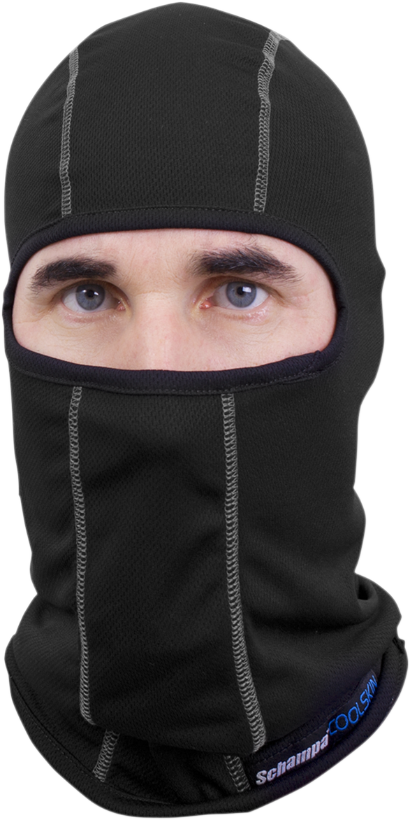 Coolskin Balaclava - Black/White stitching