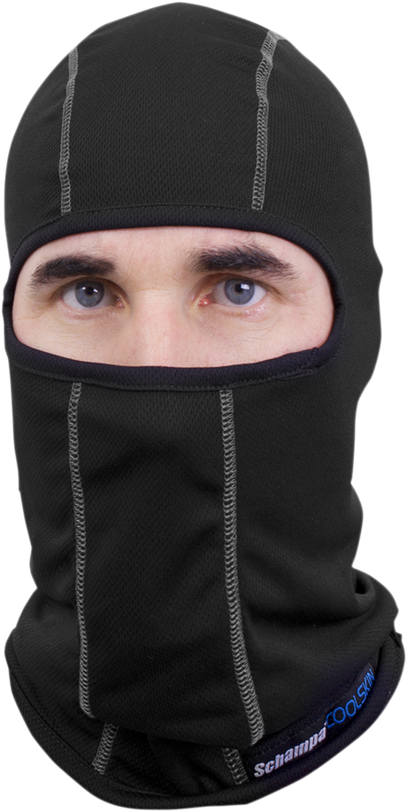 Coolskin Balaclava - Black/White stitching