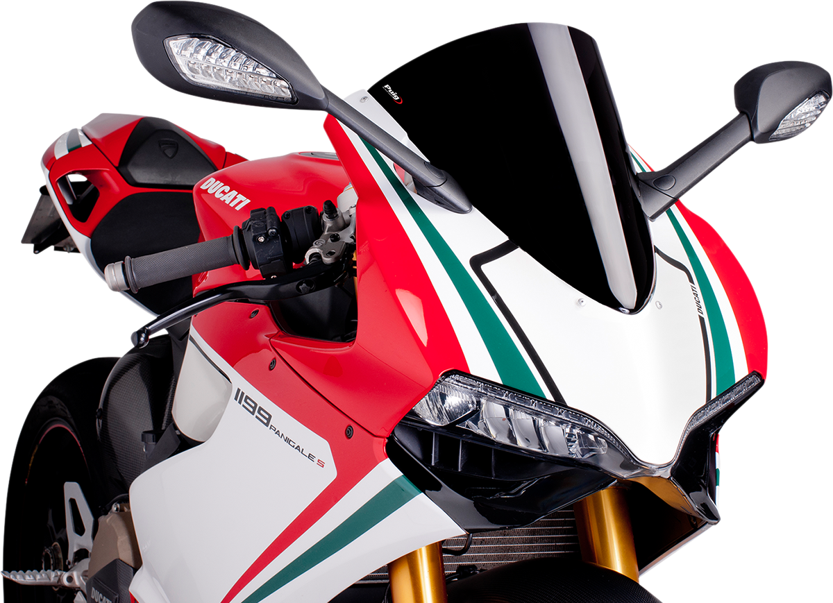 Race Windscreen - 15-3/4\" - Black - Panigale 2012 - 2015