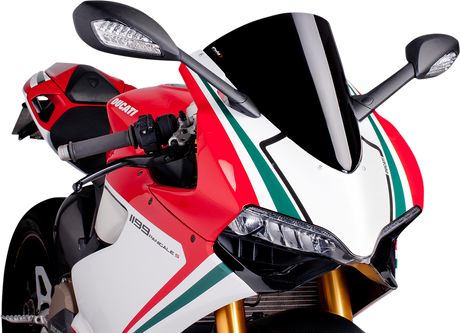 Race Windscreen - 15-3/4\" - Black - Panigale 2012 - 2015