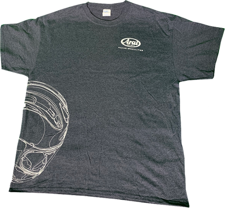 Arai Helmet T-Shirt - Dark Heather Gray - XL